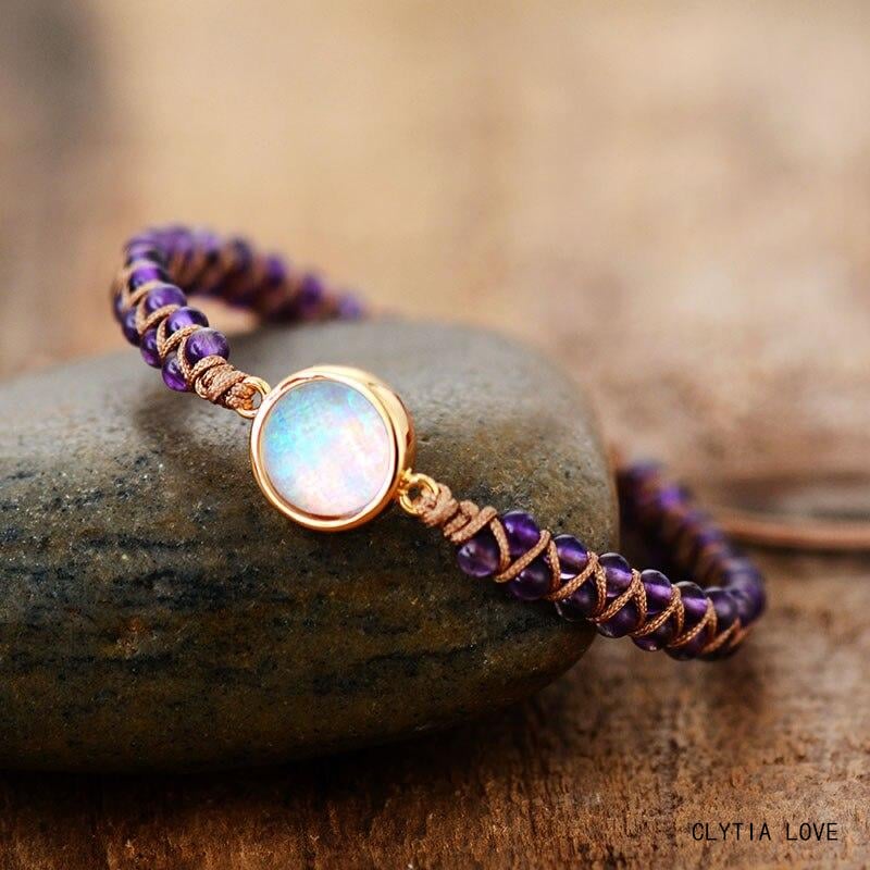 natural-stone-bracelet-with-for-women-opal-amethyst-classic-elegant-cute-jewelry-dropship-gifts-beads-strand