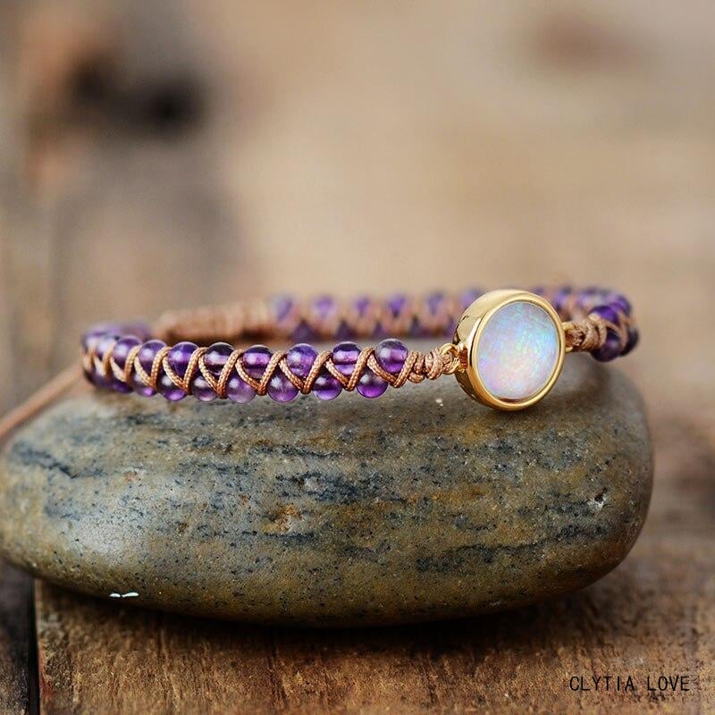 natural-stone-bracelets-women-boho-handmade-braided-wrap-jewellery-opal-amethyst-variety-luck-spiritual-stress-protection-properties-bangle-bands-bohemian-femme-crystal