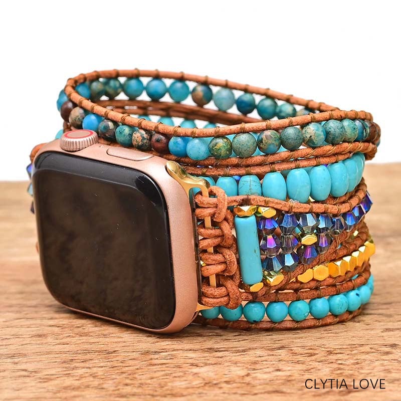 natural-stone-with-for-women-apple-watch-strap-turquoise-jasper-crystal-genuine-leather-classic-elegant-cute-jewelry-dropship-gifts-beads-fashion-us-bracelets-bangle-leather