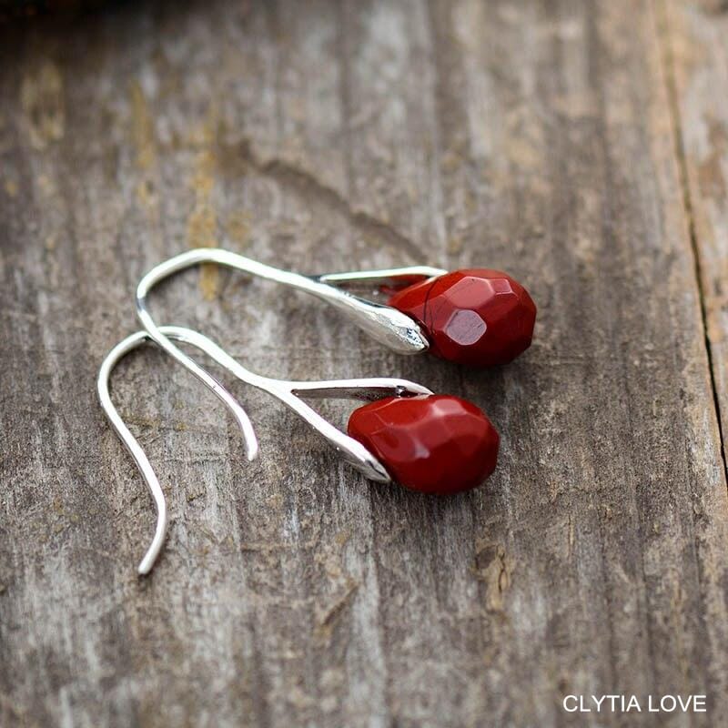 natural-stone-with-for-women-earringsl-red-jasper-classic-elegant-cute-jewelry-dropship-gifts-beads-fashion-teardrop