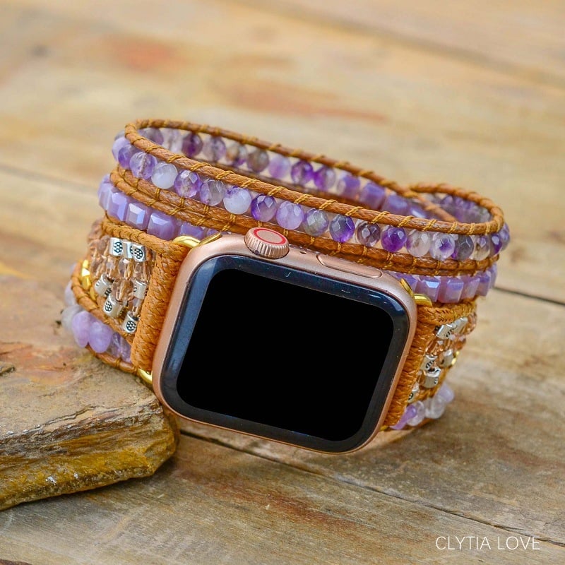 natural-stone-women-apple-watch-strap-boho-handmade-braided-wrap-jewellery-amethyst-hematite-variety-luck-spiritual-stress-protection-properties-bohemian-femme-crystal-fashion-us-bracelets-bangl