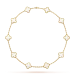 Clover Leaf Necklace · 925 Silver · 18K Gold Plated