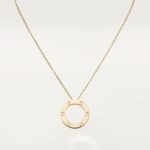 Gold-Plated Minimal Circle Pendant Necklace