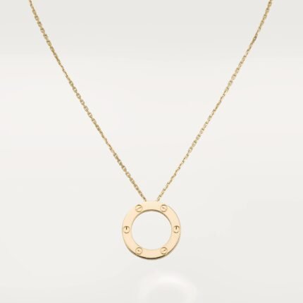 Gold-Plated Minimal Circle Pendant Necklace