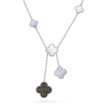 Gold-Plated Clover Y Necklace | 925 Sterling Silver - Image 14
