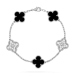 Clover Leaf Bracelet · 925 Silver · 18K Gold Plated - Image 5