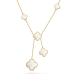 Gold-Plated Clover Y Necklace | 925 Sterling Silver