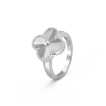 Gold-Plated Floral Motif Ring – 925 Silver - Image 13