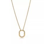 Small Lock Pendant Necklace · 18K Gold Plated · Adjustable Chain