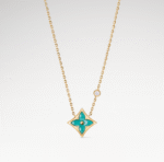 Gold-Plated Amazonite Star Necklace