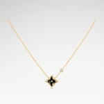Gold-Plated Black Onyx Star Necklace