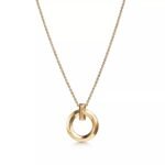 Small Circle Pendant Necklace · 18K Gold Plated · Adjustable Chain
