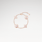 Rose Gold-Plated White Mother of Pearl Bracelet