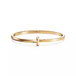 T1 Narrow Hinged Bangle · 18K Gold Plated · Medium Size