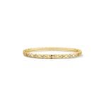 Gold-Plated Quilted CZ Bangle | V Gold