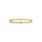 Gold-Plated Quilted Bangle | V Gold