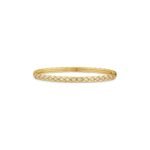 Gold-Plated Quilted CZ Bangle | V Gold