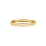 Gold-Plated Quilted Bangle | V Gold