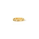 Gold-Plated Quilted Ring | 925 Silver