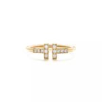 Gold-Plated CZ Open Band Ring