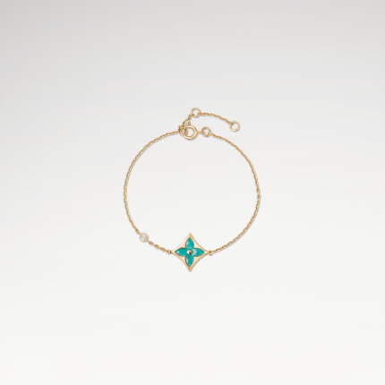 Gold-Plated Amazonite Star Bracelet