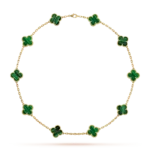 Clover Leaf Necklace · 925 Silver · 18K Gold Plated - Image 9