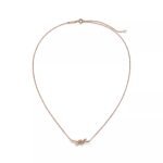 Minimalist Knot Pendant Necklace · 18K Gold Plated · Adjustable Chain - Image 7