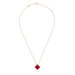 Clover Leaf Necklace,925 Silver, 18k Gold Plated - Image 10