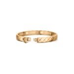 Gold-Plated Quilted CZ Bangle | V Gold - Image 10