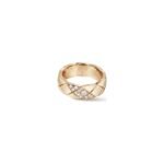 Gold-Plated Quilted Zirconia Ring | 925 Sterling Silver - Image 10