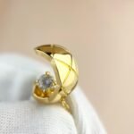 Gold-Plated Letter CZ Pendant Necklace - Image 10