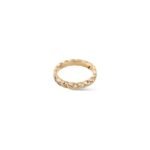 Gold-Plated Quilted Zirconia Ring - Image 9