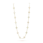 Gold-Plated Multi-Motif Long Necklace