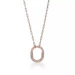Medium Lock Pendant Necklace · 18K Gold Plated · Zirconia · 18-Inch Chain - Image 11