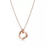 Small Circle Pendant Necklace · 18K Gold Plated · Adjustable Chain - Image 11