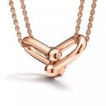 Large Link Double Chain Necklace · 18K Gold Plated - Image 11