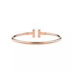 T Open Cuff Bracelet · 18K Gold Plated · Minimalist Design - Image 11