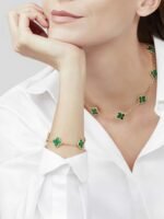 Clover Leaf Necklace · 925 Silver · 18K Gold Plated - Image 10