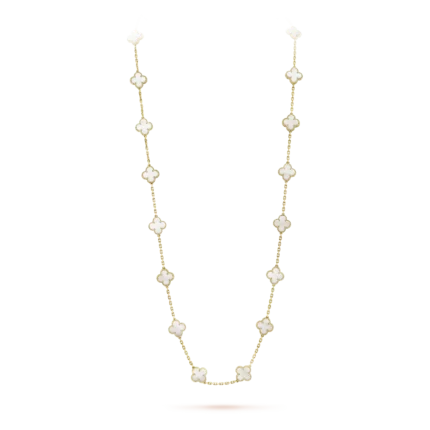 Gold-Plated Multi-Motif Long Necklace