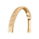 Gold-Plated Quilted CZ Bangle | V Gold - Image 11