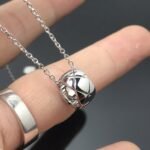 Gold-Plated Quilted Pendant Necklace - Image 11