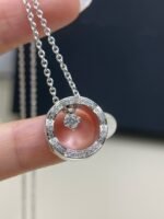 Gold-Plated CZ Circle Pendant Necklace - Image 11