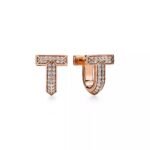 T1 Hoop Earrings · 18K Gold Plated · Zirconia Geometric Design - Image 11