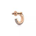 T1 Extra Small Hoop Earrings · 18K Gold Plated · Zirconia Accents - Image 3