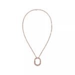 Medium Lock Pendant Necklace · 18K Gold Plated · Zirconia · 18-Inch Chain - Image 12