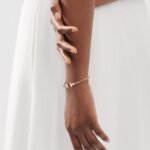 T Open Cuff Bracelet · 18K Gold Plated · Minimalist Design - Image 12