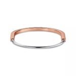 Slim Lock Bangle with Zirconia · 18K Gold Plated - Image 12