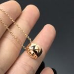 Gold-Plated Quilted Pendant Necklace - Image 12