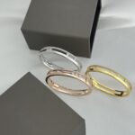 Gold-Plated CZ Double Band Bangle Bracelet - Image 12