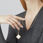 Gold-Plated Motif Pendant Long Necklace - Image 14